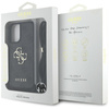 Guess 4G Big Logo Cord Strap Crossbody - Etui do iPhone 16 (czarny) (GUHCP16SP4GMGCRK)