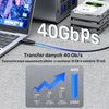 Unitek przewód USB-C 4.0 PD 240W Thunderbolt 40 Gbps 8K 2m (C14100ABK01-2M)