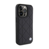 BMW Leather Quilted - Etui iPhone 15 Pro Max (czarny) (BMHCP15X22RQDK)