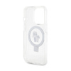 Karl Lagerfeld Ring Stand Karl & Choupette MagSafe - Etui iPhone 14 Pro (biały) (KLHMP14LHMRSKCH)