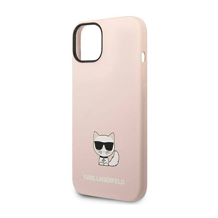Karl Lagerfeld Choupette Body - Etui iPhone 14 Plus (jasnoróżowy) (KLHCP14MSLCTPI)