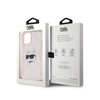 Karl Lagerfeld IML Choupette Head & Monogram - Etui iPhone 15 / 14 / 13 (różowy) (KLHCP15SHKLPCHP)