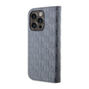 Karl Lagerfeld Booktype Saffiano Monogram - Etui iPhone 14 Pro Max (Srebrny) (KLBKP14XSAKLHPG)