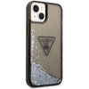 Guess Liquid Glitter Triangle Logo Case - Etui iPhone 14 (czarny) (GUHCP14SLFCTPK)