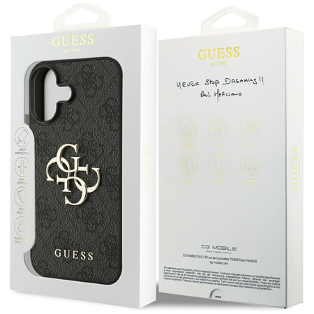 Guess 4G Big Logo - Etui iPhone 17 (czarny) (GUHCP17S4GMGGR)