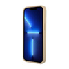 Guess Saffiano Triangle Logo Case – Etui iPhone 14 Pro (beżowy) (GUHCP14LPSATLE)