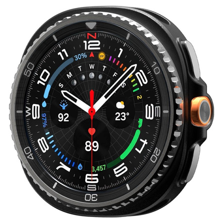 Spigen Rugged Armor - Obudowa do Samsung Galaxy Watch 8 Classic 46 mm (Matte Black) (ACS10012)
