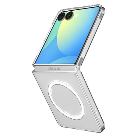 Spigen Airskin Mag MagSafe - Etui do Samsung Galaxy Z Flip 7 (Clear/White) (ACS09556)