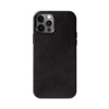 Crong Essential Cover Magnetic - Etui ze skóry iPhone 12 Pro Max MagSafe (czarny) (CRG-ESSM-IP1267-BLK)