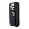 Guess Grip Stand 4G Saffiano Strass Logo - Etui iPhone 15 Pro Max (czarny) (GUHCP15XPGSSADK)