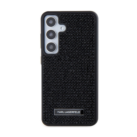 Karl Lagerfeld Rhinestone Metal Logo - Etui Samsung Galaxy S24 (czarny) (KLHCS24SHDSPRK)