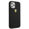 Ferrari On Track Silicone – Etui iPhone 12 Pro Max (czarny) (FESSIHCP12LBK)