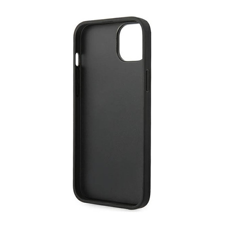 Karl Lagerfeld Saffiano Mono Metal Logo - Etui iPhone 14 Plus (czarny) (KLHCP14MSAKLHPK)