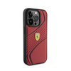 Ferrari Twist Metal Logo - Etui iPhone 15 Pro (czerwony) (FEHCP15LPTWR)