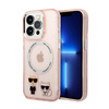 Karl Lagerfeld Karl & Choupette Aluminium MagSafe - Etui iPhone 14 Pro Max (różowy) (KLHMP14XHKCP)
