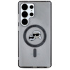 Karl Lagerfeld Button Karl & Choupette Heads Printed Logo MagSafe - Etui Samsung Galaxy S25 Ultra (czarny) (KLHMS25LHLSKCK)