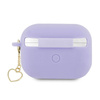 Guess Silicone Heart Charm - Etui AirPods Pro 2 (fioletowy) (GUAP2LSCHSU)