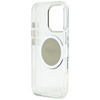 Guess IML Metal Colored Circle Classic Logo MagSafe - Etui do iPhone 16 Pro Max (szary) (GUHMP16XHTDRCEDG)