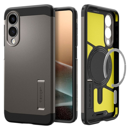 Spigen Tough Armor MagSafe - Etui do Samsung Galaxy S25 Edge (Gunmetal) (ACS09423)
