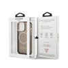 Guess Gold Outline Translucent MagSafe - Etui iPhone 13 Pro (czarny) (GUHMP13LHTCMK)