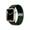 Crong Wave Band – Pleciony pasek do Apple Watch 44/45/46/49 mm (zielony) (CRG-44WAV-GRN)