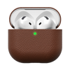 KeyBudz Artisan Series Leather Case - skórzane etui ochronne do AirPods 4 gen.(natural brown) (AP4_S3_NBN)