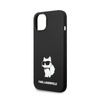 Karl Lagerfeld Silicone NFT Choupette - Etui iPhone 14 Plus (czarny) (KLHCP14MSNCHBCK)