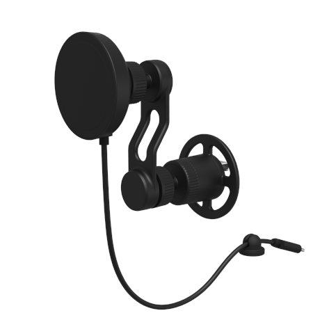 Mophie Snap+ Wireless Vent Mount - magnetyczny uchwyt samochodowy na kratkę nawiewu z bezprzewodowym ładowaniem 15W, wspierający ładowanie MagSafe oraz Qi2 (black) (401313369)