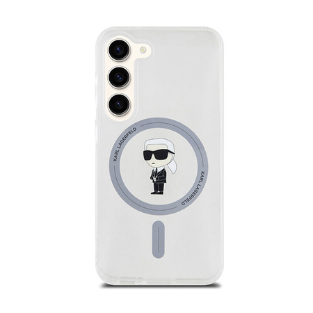 Karl Lagerfeld IML Ikonik MagSafe - Etui Samsung Galaxy S23 (przezroczysty) (KLHMS23SHFCKNOT)