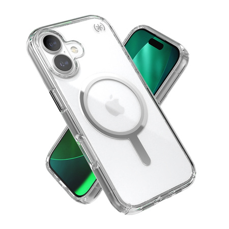 Speck Presidio Perfect Clear MagSafe - Etui iPhone 17 (Clear / Silver) (150954-3240)