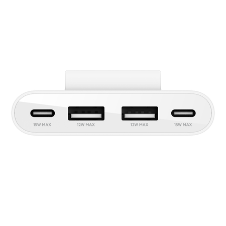 Belkin Hub 4 port USB Power Extender 2xC 2xA 30W Biały (BUZ001BT2MWHB7)
