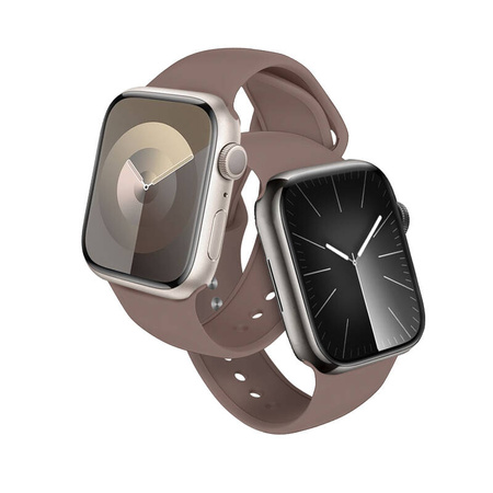 Crong Liquid - Pasek do Apple Watch 38/40/41/42 mm (brązowy) (CRG-40LQB-BRW)