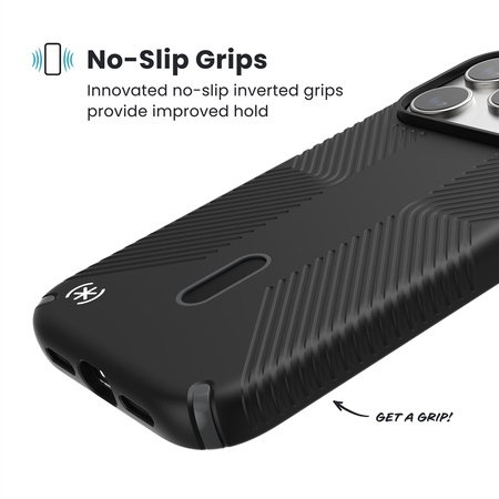 Speck Presidio2 Grip ClickLock & MagSafe - Etui iPhone 17 Pro (Black / Slate Grey / White) (150977-D143)
