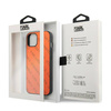 Karl Lagerfeld Perforated Allover - Etui iPhone 13 (pomarańczowy) (KLHCP13MPTLO)