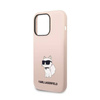 Karl Lagerfeld Silicone NFT Choupette - Etui iPhone 14 Pro Max (różowy) (KLHCP14XSNCHBCP)