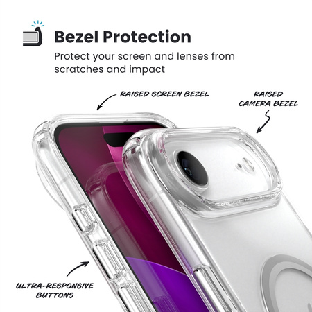 Speck Presidio Perfect Clear MagSafe - Etui iPhone Air (Clear / Silver) (150963-3240)