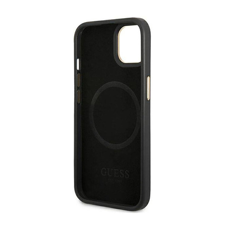 Guess 4G Logo Plate MagSafe - Etui iPhone 14 Plus (czarny) (GUHMP14MU4GPRK)