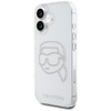 Karl Lagerfeld IML Rhinestones Karl Head - Etui do iPhone 16 (przezroczysty) (KLHCP16SHKHDCELT)