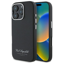 Karl Lagerfeld Hotel RSG - Etui iPhone 16 Pro (czarny) (KLHCP16LPGWCMKHK)