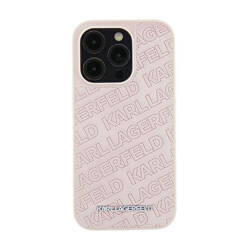 Karl Lagerfeld Quilted K Pattern - Etui iPhone 15 Plus (różowy) (KLHCP15MPQKPMP)