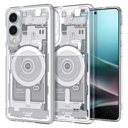 Spigen Ultra Hybrid Mag MagSafe - Etui do Samsung Galaxy S25 Edge (Zero One White) (ACS09417)