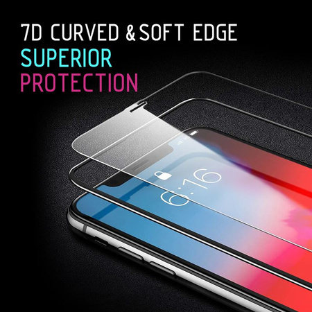 Crong 7D Nano Flexible Glass - Szkło hybrydowe 9H na cały ekran Nokia 3.1 (CRG-7DNANO-N31)