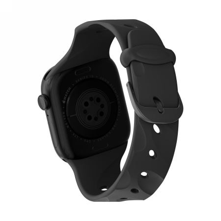 Decoded Silicone Ares Splice Band - silikonowy pasek do Apple Watch 40/42 mm (black) (D26AWS42ABS2BK)