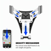 Crong Gravity Auto-Clip Car Holder - Uchwyt samochodowy grawitacyjny do telefonu 4,7”- 6,5” (czarny) (CRG-CH4-BLK)