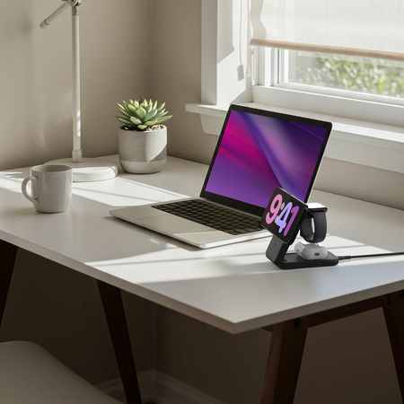 Belkin Ładowarka magnetyczna Qi2 25W, 3w1, składana, zasilacz 45W, czarna (WIZ036KQBK)