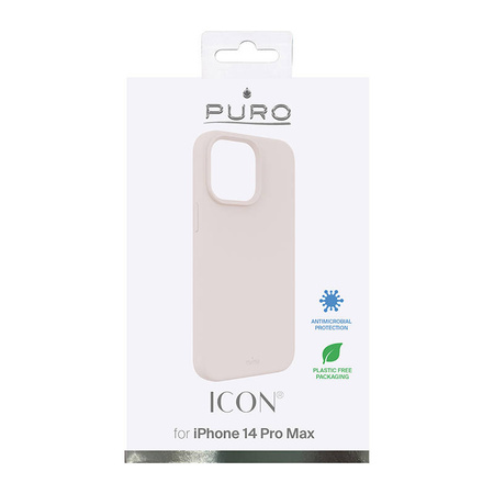 PURO ICON Cover - Etui iPhone 14 Pro Max (piaskowy róż) (IPC14P67ICONROSE)