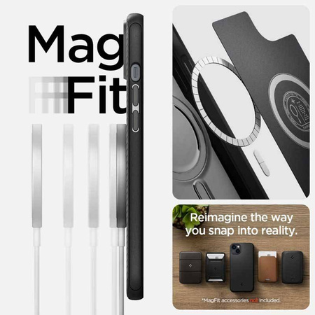 Spigen Mag Armor – Etui do iPhone 15 Plus / iPhone 14 Plus (Czarny) (ACS04918)