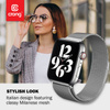 Crong Milano Steel - Pasek ze stali nierdzewnej do Apple Watch 38/40/41/42 mm (złoty) (CRG-40MST-GLD)