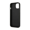 Guess Saffiano Triangle Logo Case – Etui iPhone 14 Plus (srebrny) (GUHCP14MPSATLG)