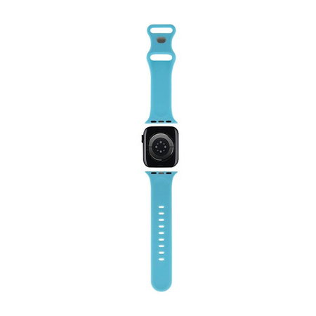 Hello Kitty Silicone Kitty Head - Pasek do Apple Watch 38/40/41 mm (niebieski) (HKAWMSCHBLB)